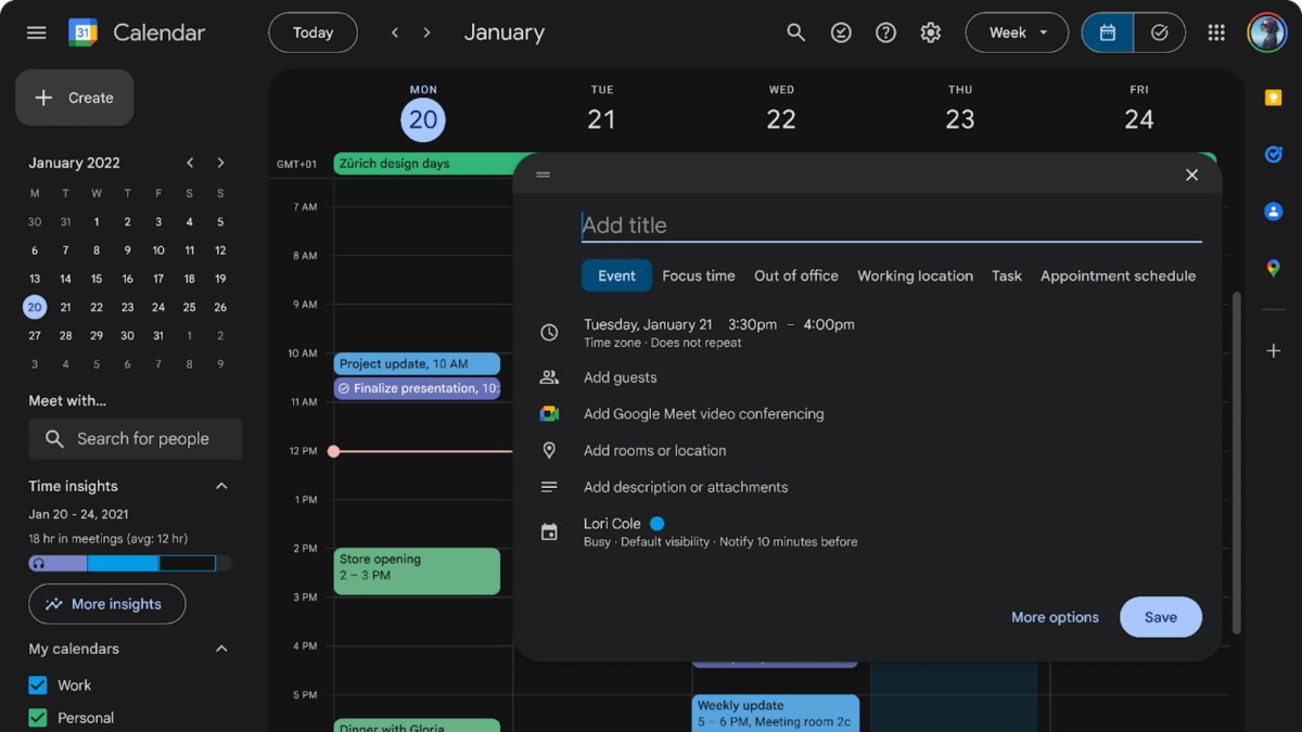 Google Calendar Is Getting a Material 3 Update