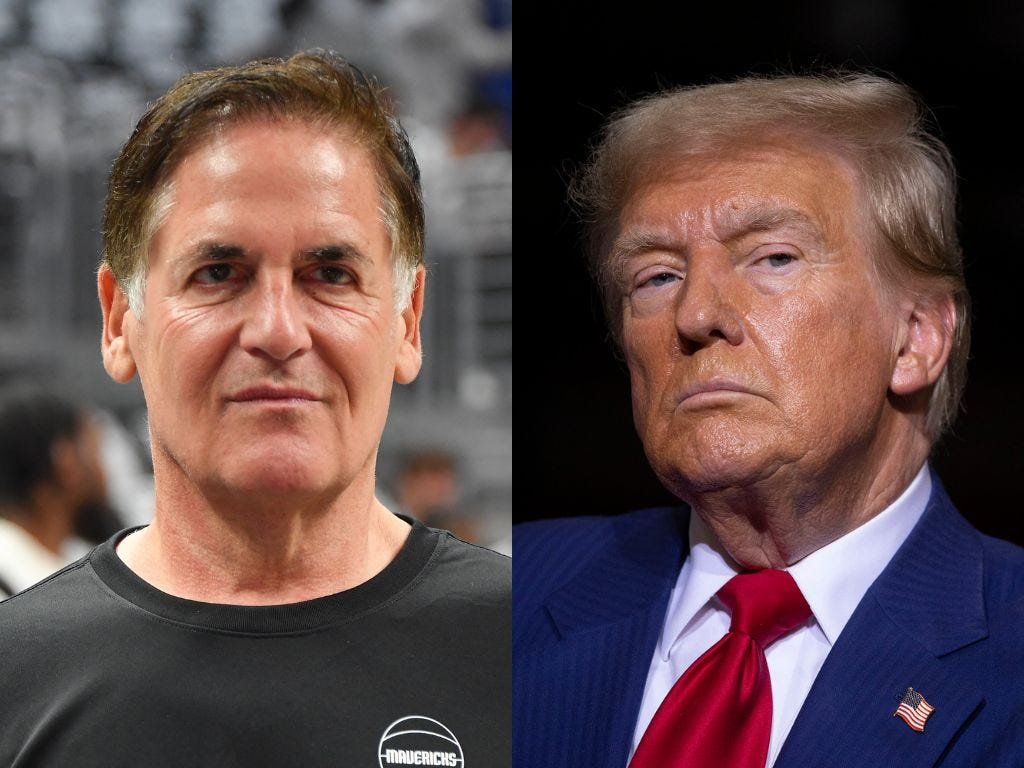 Mark Cuban praises Trump's 'great personality' but stands by assertion that he was a 'lousy president'