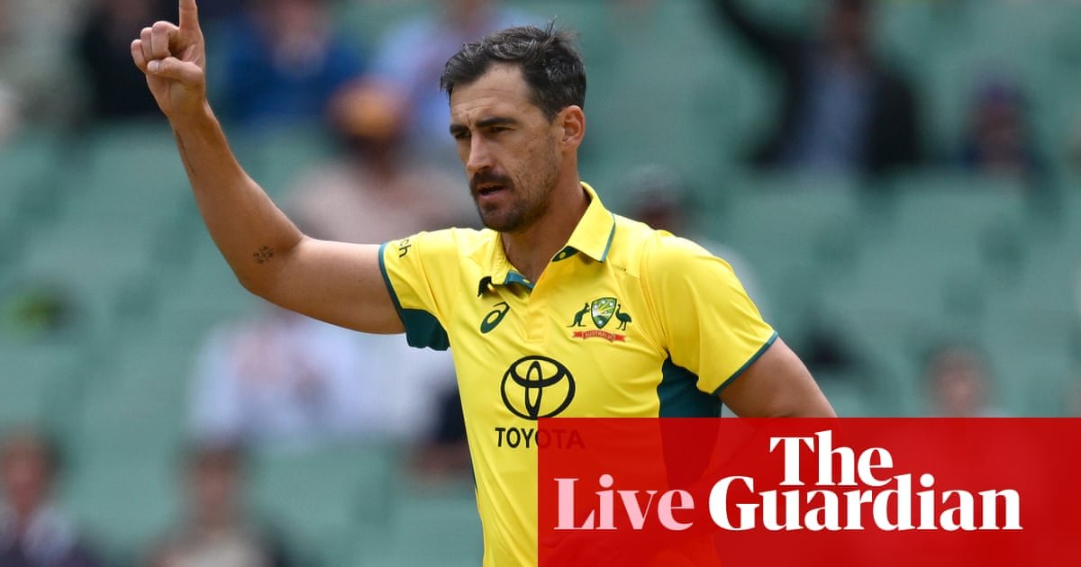 Australia v Pakistan: first men’s one-day international – live | Australia cricket team
