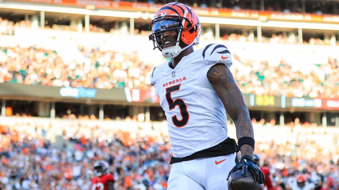 Bengals' Tee Higgins set to play, all smiles after 3 weeks out