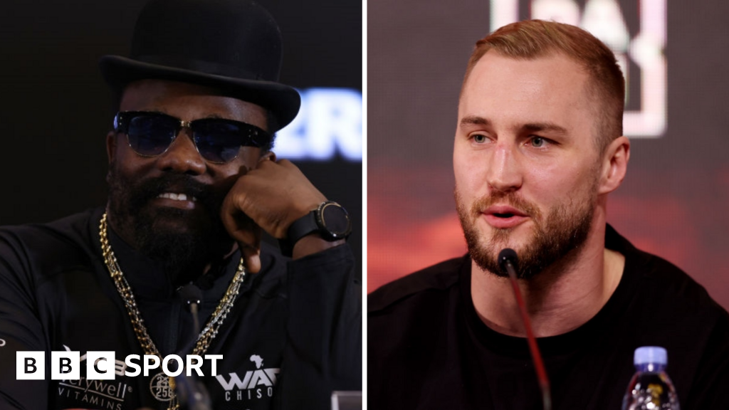 A side-by-side image of Derek Chisora and Otto Wallin