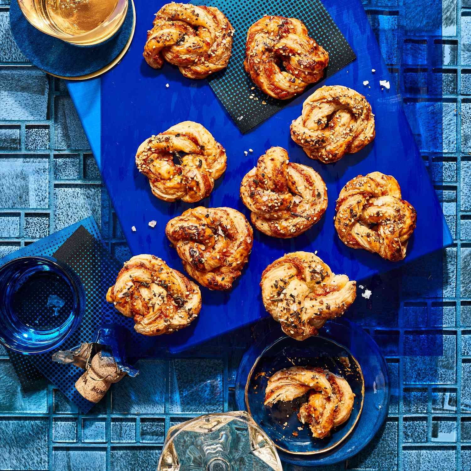 Red Pepper Walnut Knots Recipe