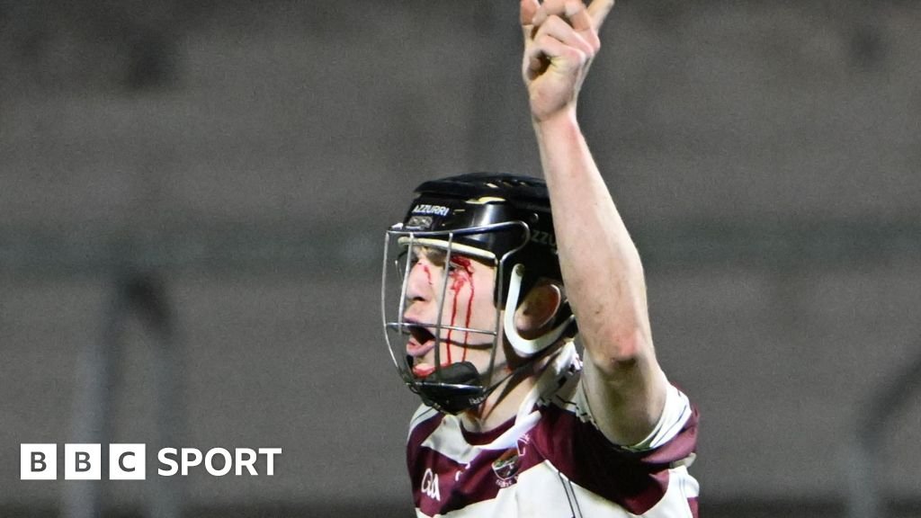 Eamon Cassidy celebrates scoring Slaughtneil's goal against Cushendall