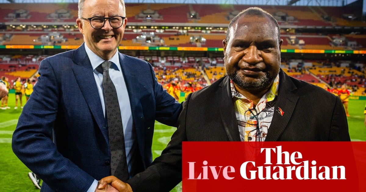 Australia news live: Marape says NRL team ‘a deep national unity strategy’ as Albanese confirms PNG to enter league in 2028 | Australia news
