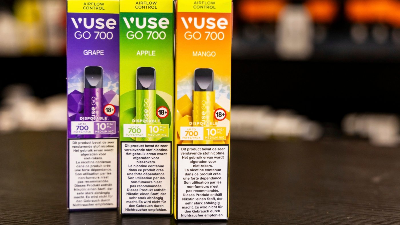 Belgium will ban sales of disposable e-cigarettes in a first for the EU : NPR