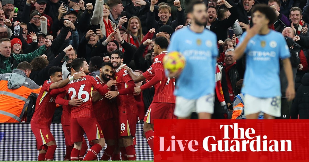 Liverpool 2-0 Manchester City: Premier League – as it happened | Premier League
