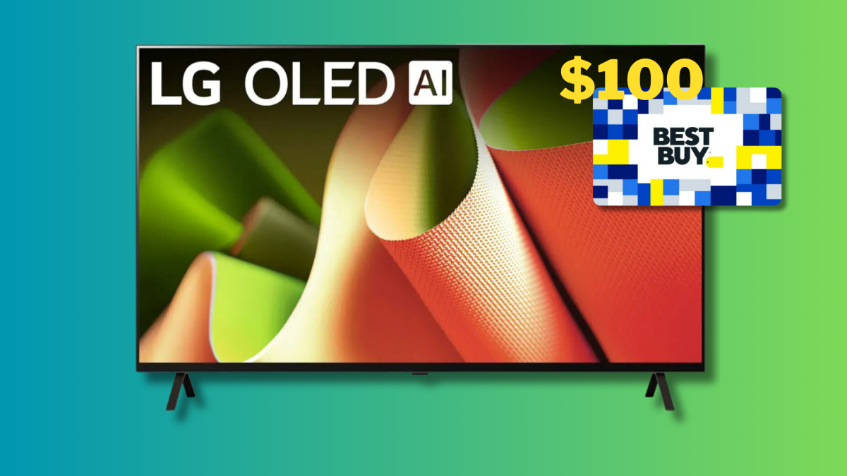 The LG B4 OLED TV Is $400 Off With a $100 Gift Card