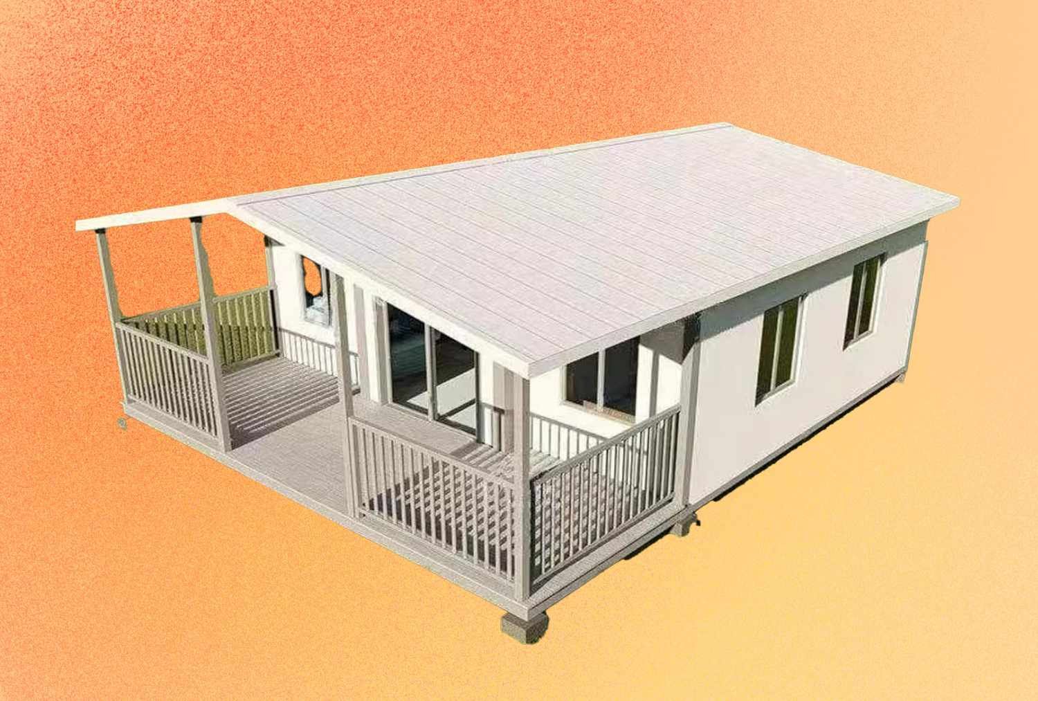 This Amazon Tiny House Has a Front Porch for Entertaining