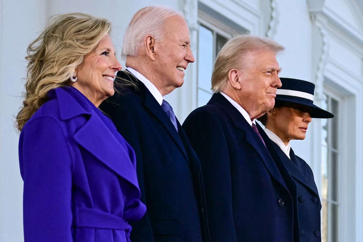 Bidens Welcome Donald and Melania Trump to the White House Before Inauguration