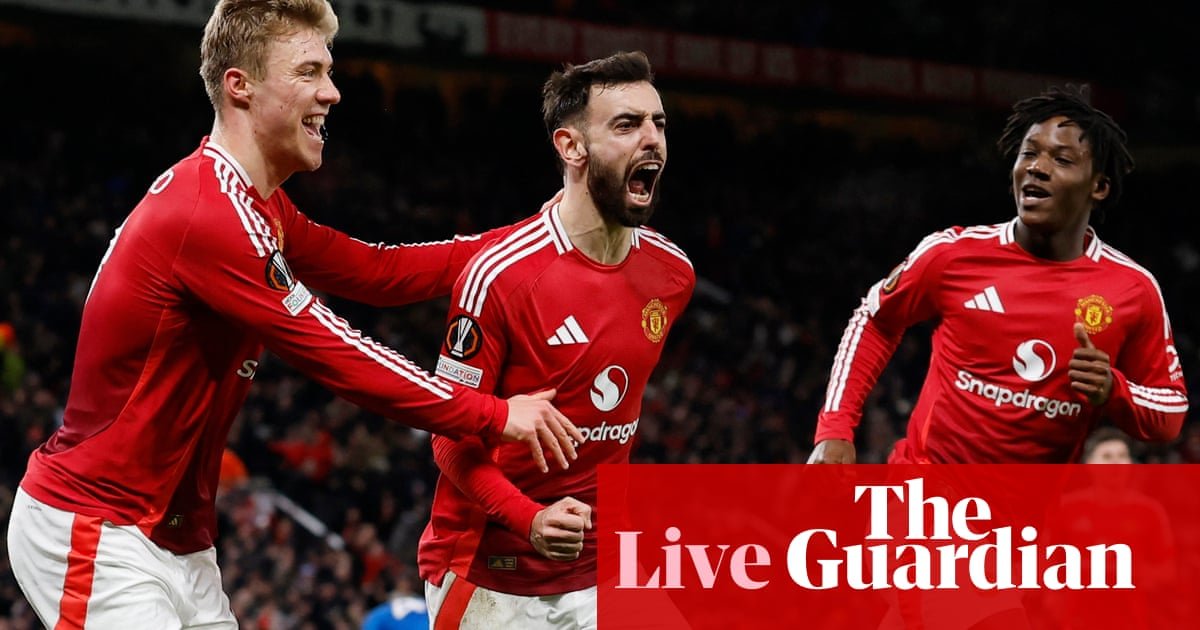 Manchester United 2-1 Rangers: Europa League – as it happened | Europa League