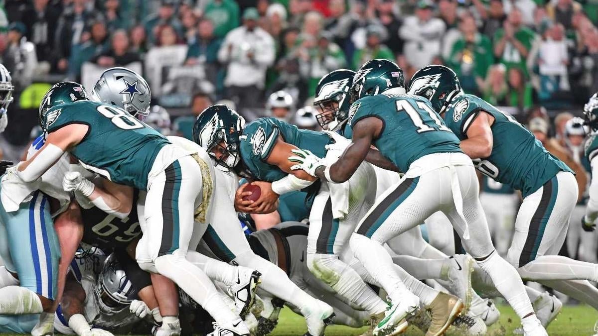 Officials issue warning to Commanders after multiple offsides vs. Eagles' 'Tush Push' in NFC Championship