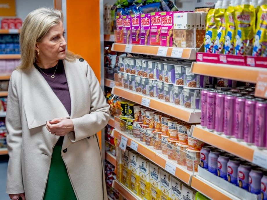 Sophie serves at UK's first social supermarket