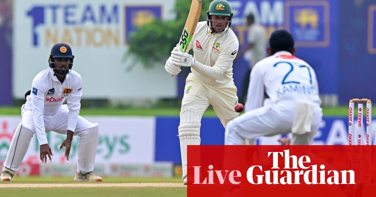 Sri Lanka v Australia: first men’s cricket Test, day two – live | Australia cricket team