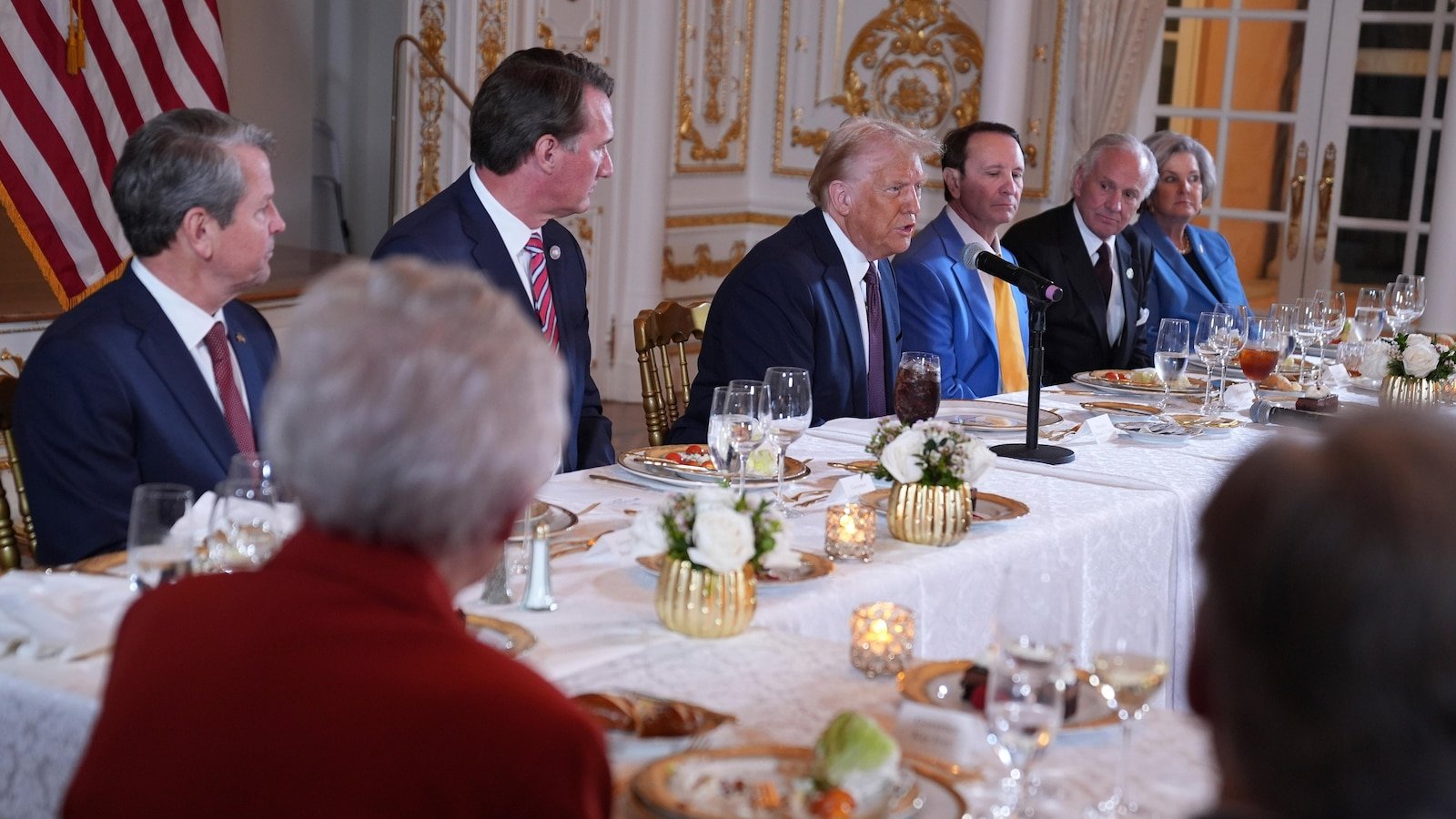 Trump hosts Republican governors in Florida and talks anew about Greenland and drones