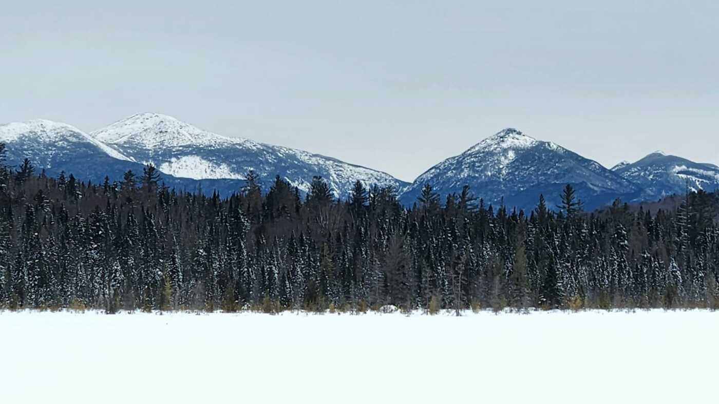 A snowshoe trek in the Adirondack Mountains on a classic winter day : NPR