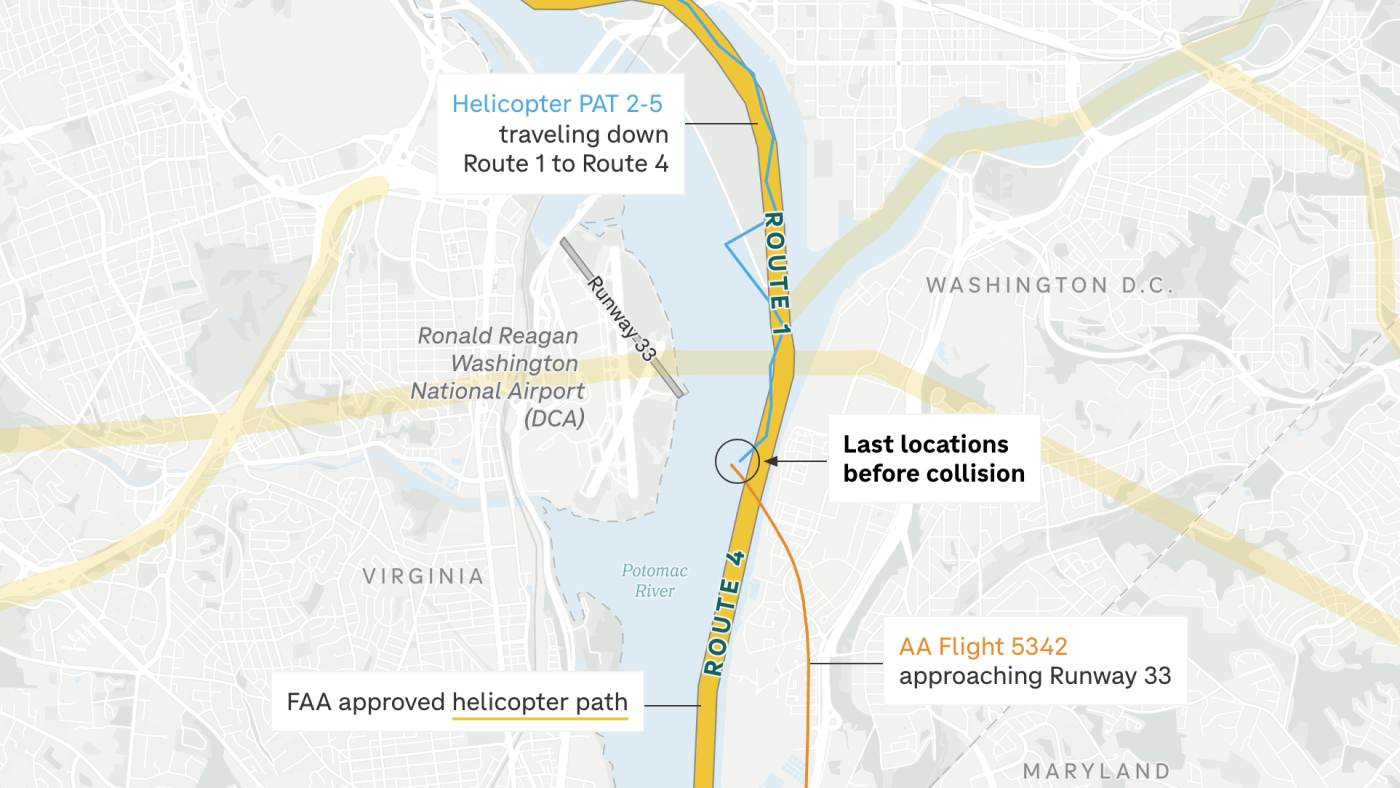 Helicopter traffic over Washington, D.C. : NPR
