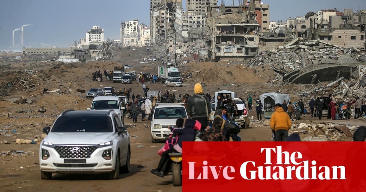 Middle East crisis live: Trump’s plan for Gaza would ‘squash’ ceasefire and ‘incite return of fighting’, Egypt says | Israel-Gaza war