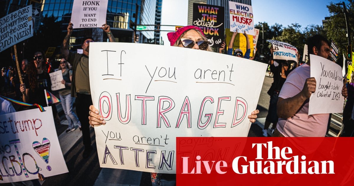 Musk boasts about ‘thrashing bureaucracy’ as Trump expands power grab over independent agencies – US politics live | Trump administration