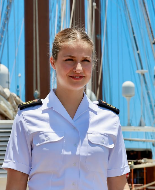 Princess Leonor makes land for the first time in weeks as naval training takes her to Brazil