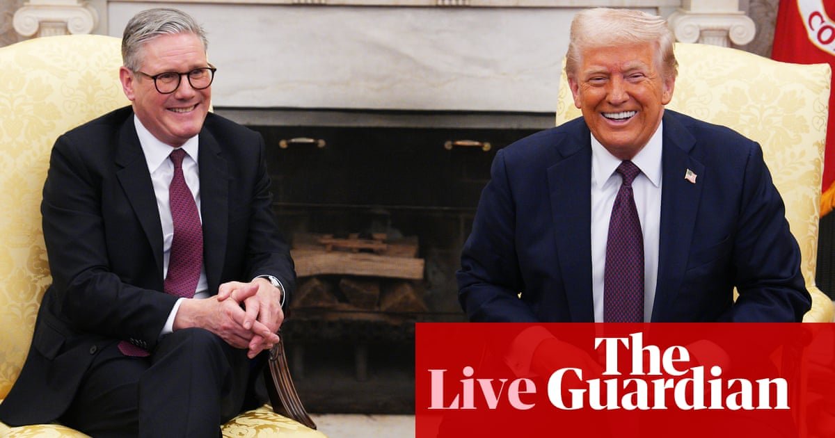 Trump hints UK could avoid the sanctions he plans for EU during White House talks with Starmer – follow live | Politics