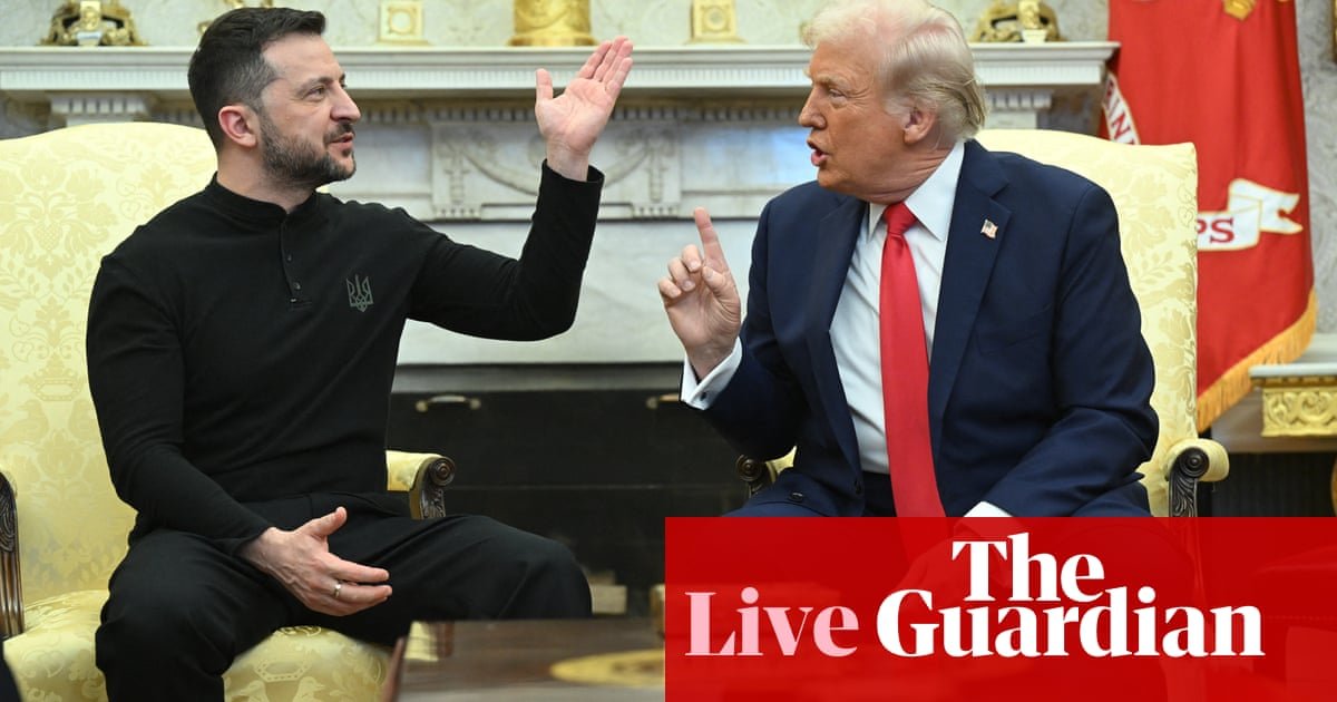 Zelenskyy leaves White House early after furious meeting where Trump claims he ‘disrespected US’ and is not ready for peace – live | Ukraine