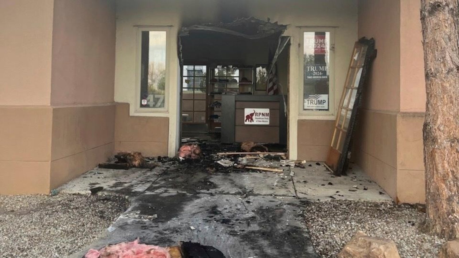 Authorities investigate damaging fire at New Mexico's GOP headquarters