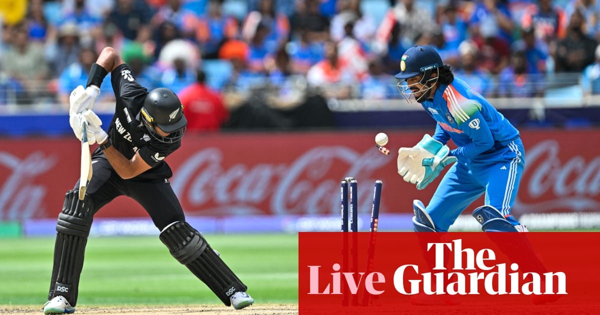 India v New Zealand: Champions Trophy men’s cricket final – live | ICC Champions Trophy