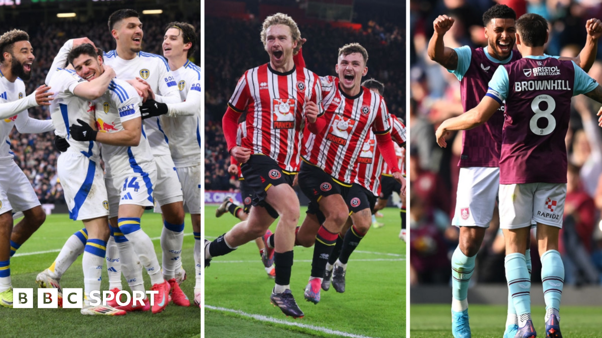 Celebration pictures of Leeds, Sheffield United and Burnley