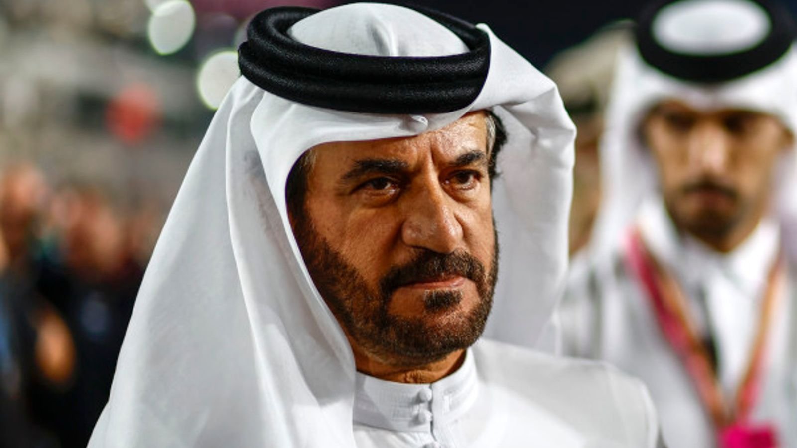 LOSAIL INTERNATIONAL CIRCUIT, QATAR - DECEMBER 01: Mohammed Ben Sulayem, President, FIA, on the grid during the Qatar GP at Losail International Circuit on Sunday December 01, 2024 in Losail, Qatar. (Photo by Sam Bloxham / LAT Images)