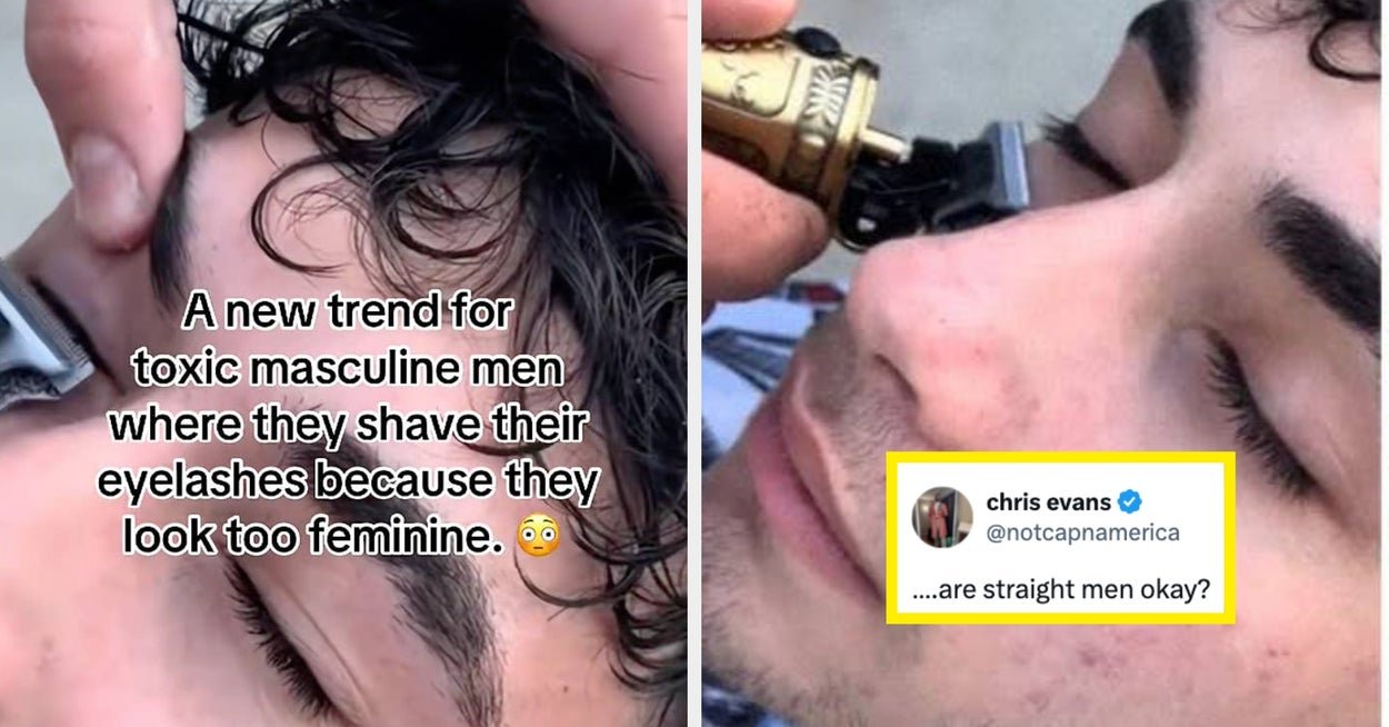 The Toxic Male Eyelash Trend That's Raising...Eyebrows