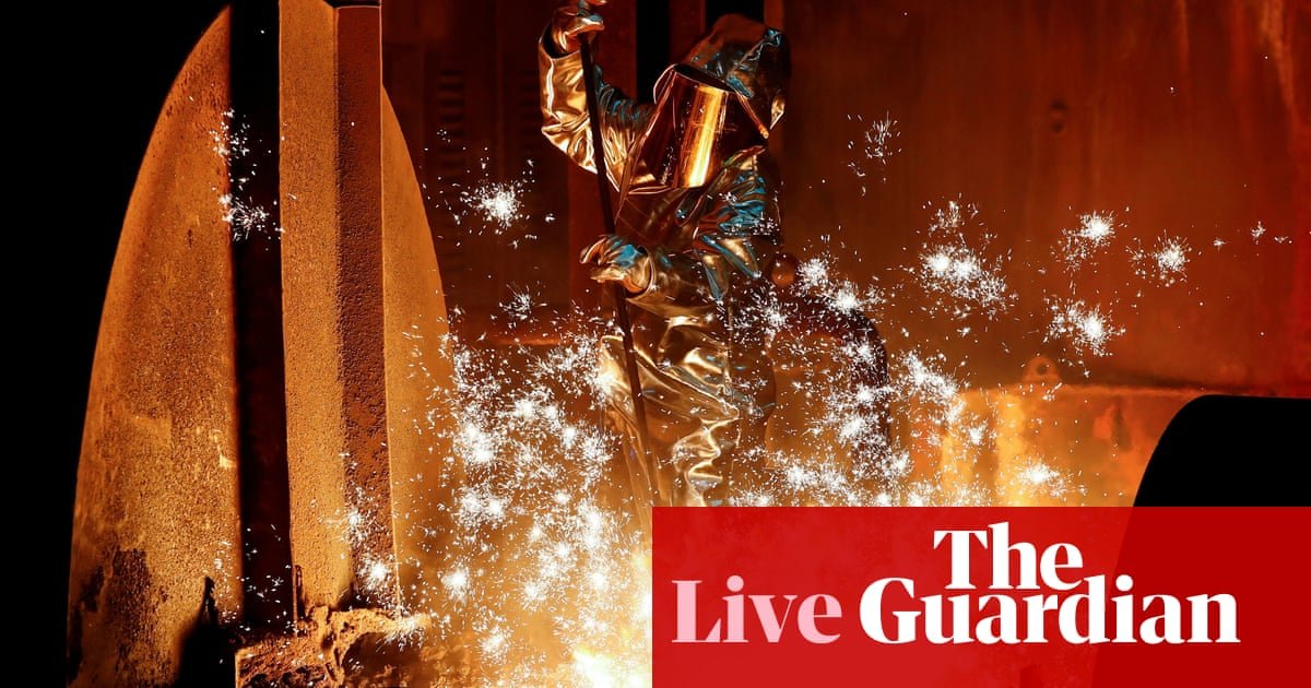 Trump tariffs of 25% on steel and aluminium come into effect globally as Europe says it will retaliate – business live | Trump tariffs