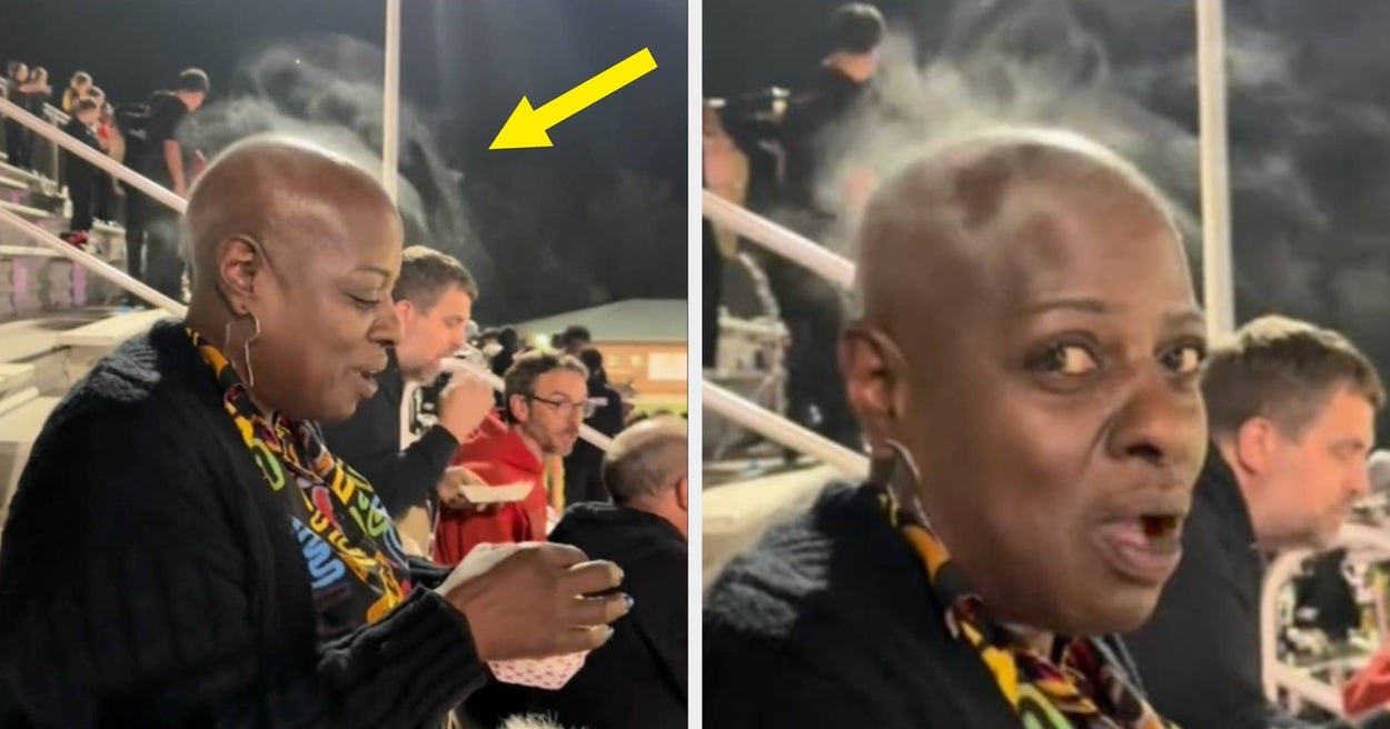 Woman's Head Starts Smoking Due To Menopause