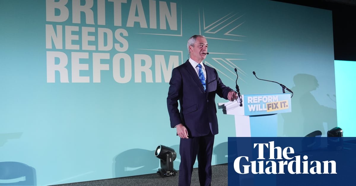 Areas receiving levelling-up funds show smaller Reform UK vote share, study finds | Reform UK