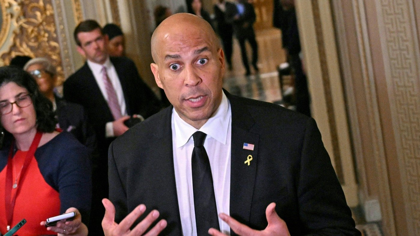 Cory Booker's record-breaking moment : NPR