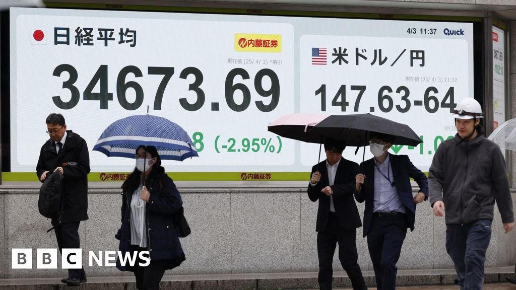 Global stocks slide as Trump tariffs hit markets