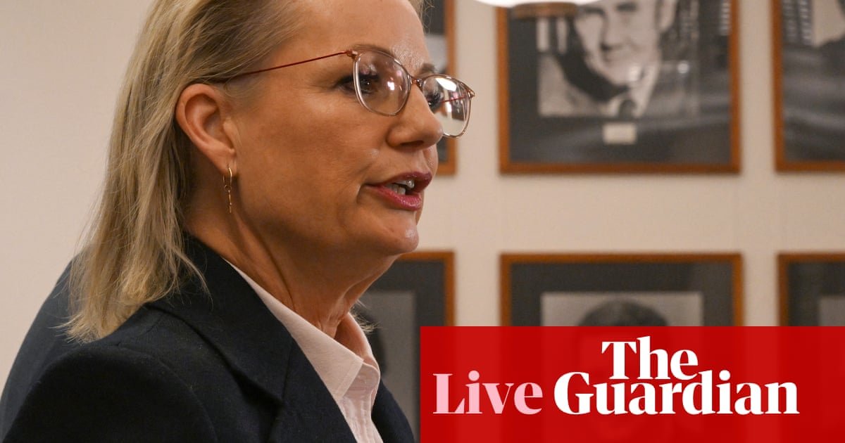 Australia news live: Melissa Price says electorate has rejected ‘populist culture wars’ and Sussan Ley represents ‘sensible centre’ for Liberals | Australia news