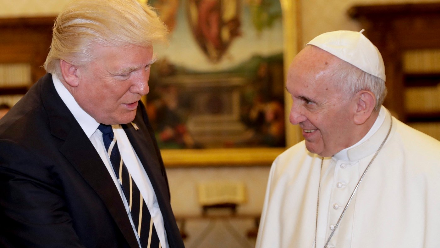 Catholic leaders criticize Trump for posting apparent AI photo of himself as the pope : NPR