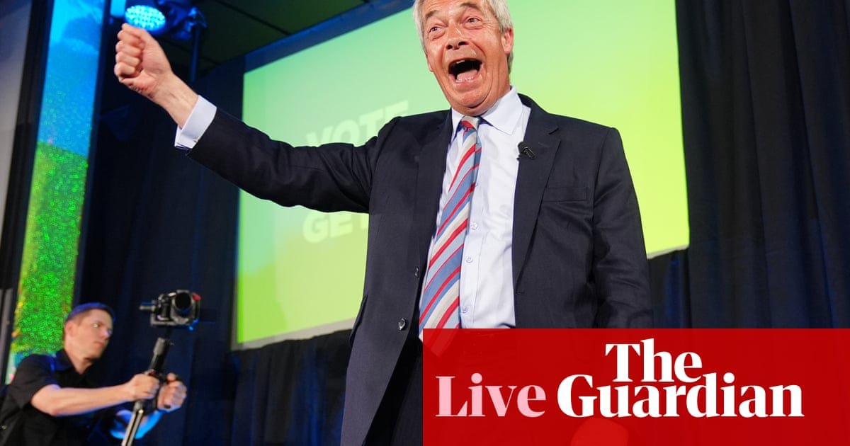 English local elections live: Farage says ‘it’s the beginning of the end of the Conservative party’ after sweeping Reform triumphs | Politics