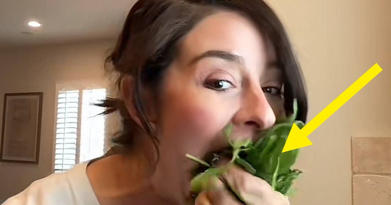 Uhhh, People Are Stuffing Plain Salad In Their Mouths