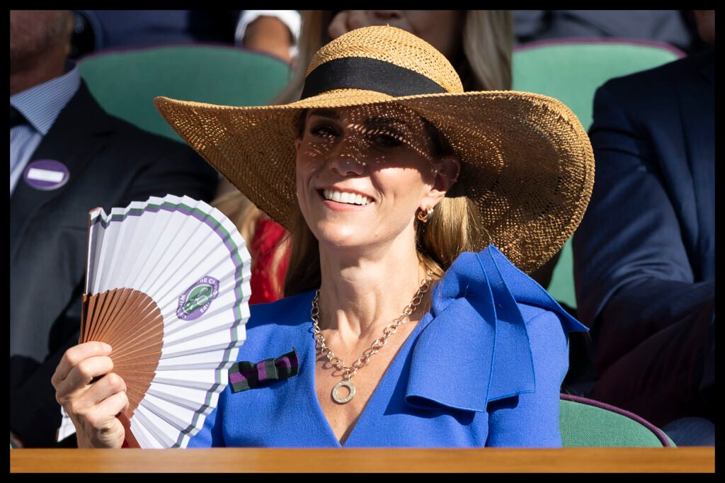 Kate has Louis on her mind as she enjoys Wimbledon