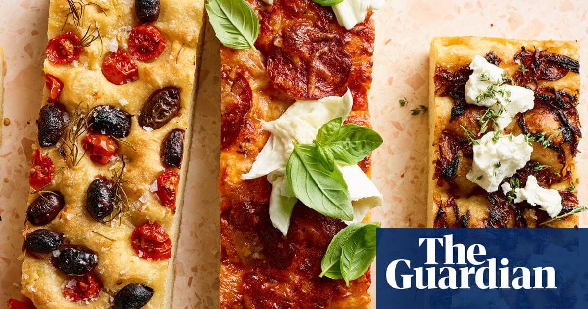 Sarah Pound’s easy focaccia with four simple toppings – recipe | Australian food and drink