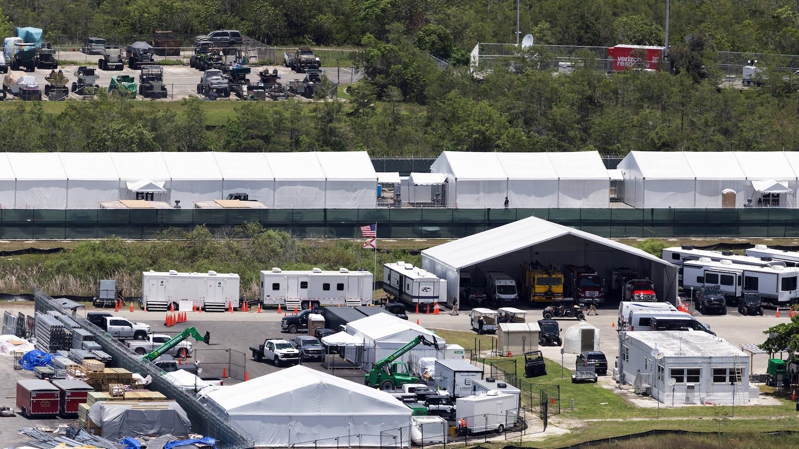 Judge temporarily blocks further construction of 'Alligator Alcatraz' detention center
