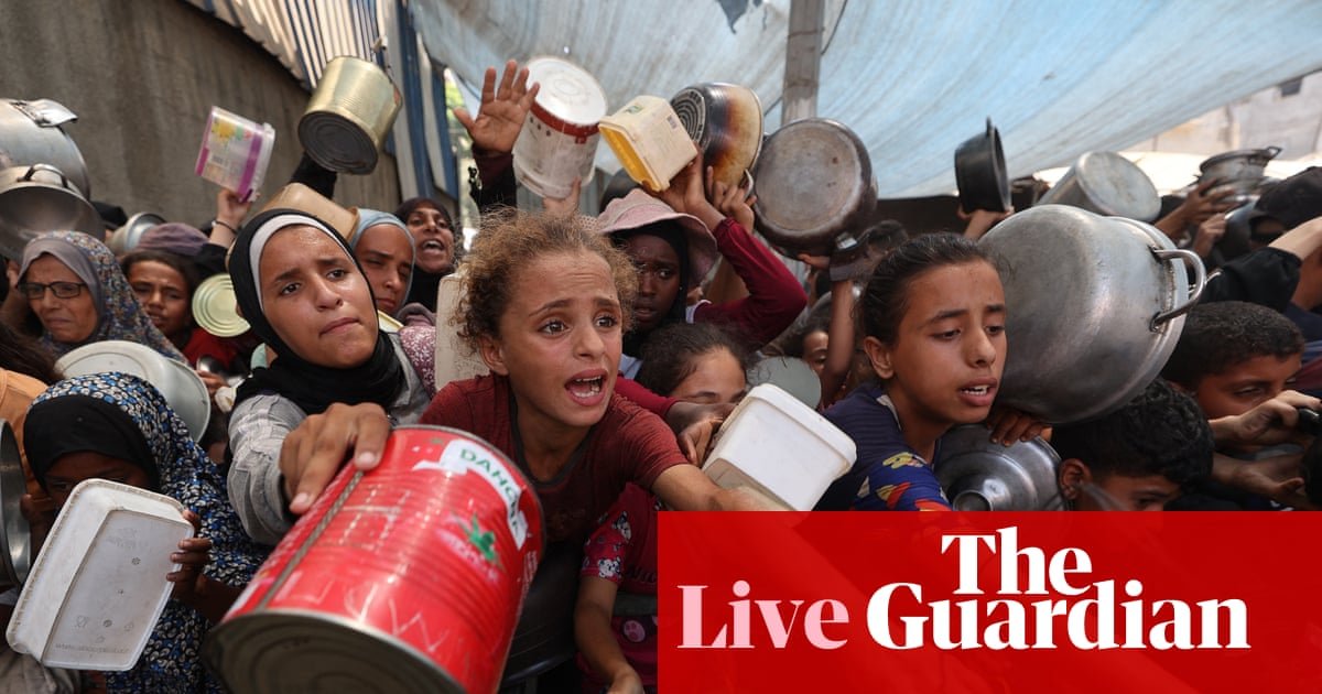 UN agency says Israel blocking delivery of ‘warehouses full of food’ to Gaza – Middle East crisis live | Gaza