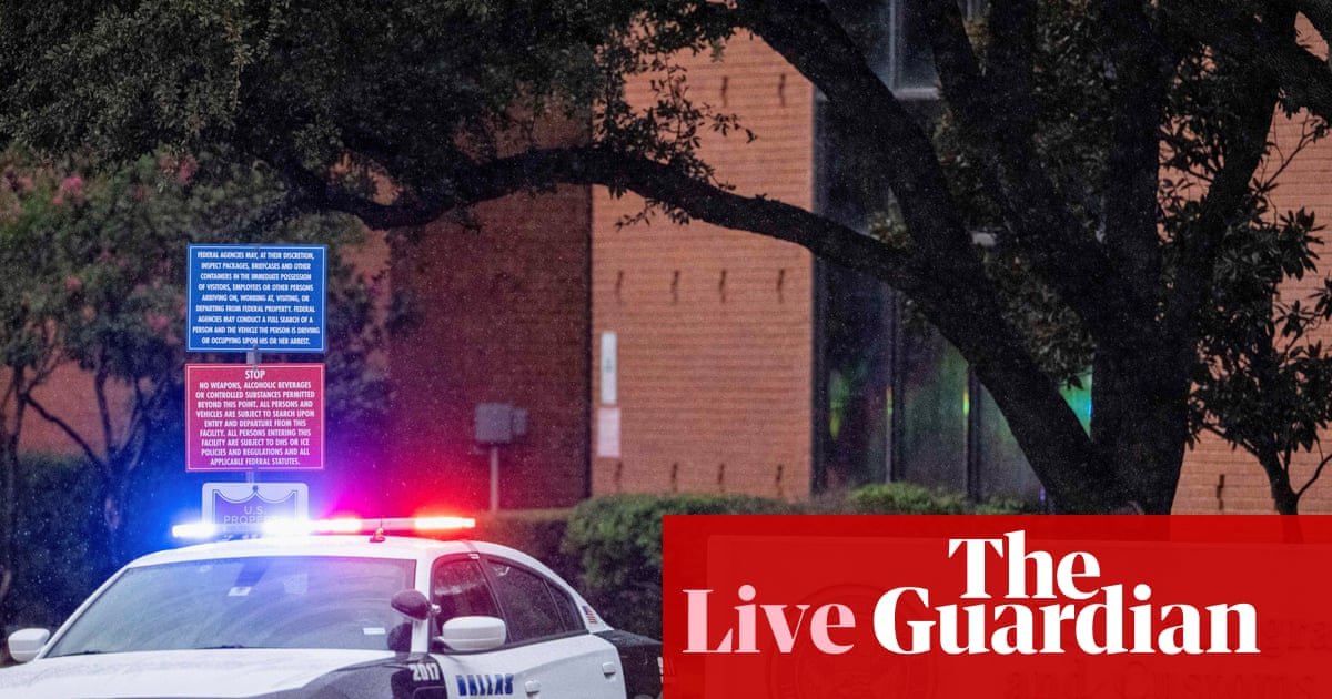 Two detainees killed in Dallas Ice facility shooting; FBI investigating incident as ‘act of targeted violence’ – live | US immigration