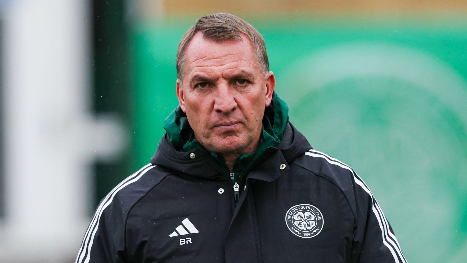GLASGOW, SCOTLAND - OCTOBER 01: Celtic Manager Brendan Rodgers during a Celtic training session at the Lennoxtown Training Centre, on October 01, 2025, in Glasgow, Scotland. (Photo by Craig Williamson / SNS Group)