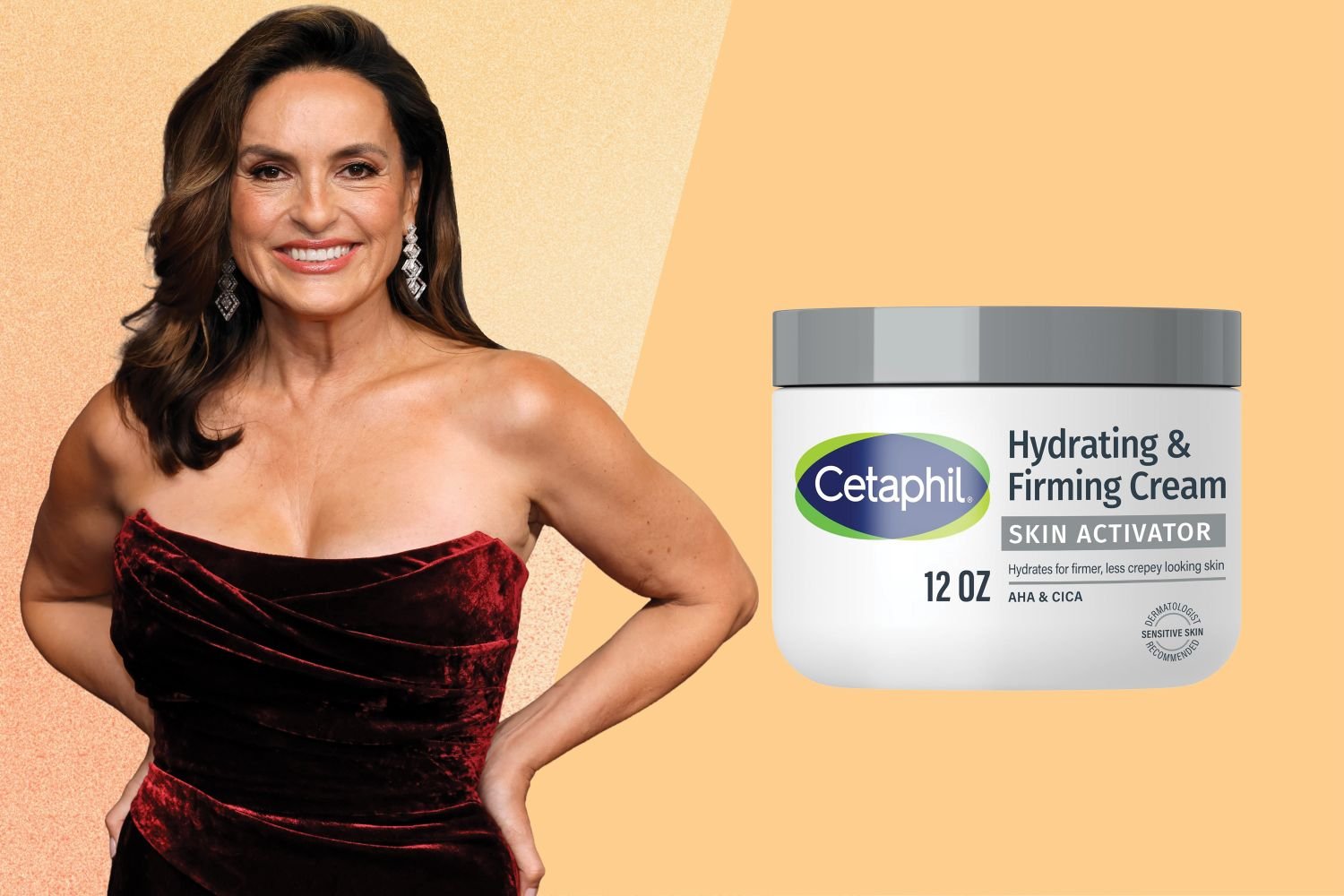 Mariska Hargitay, 61, Uses Cetaphil for Crepey Skin