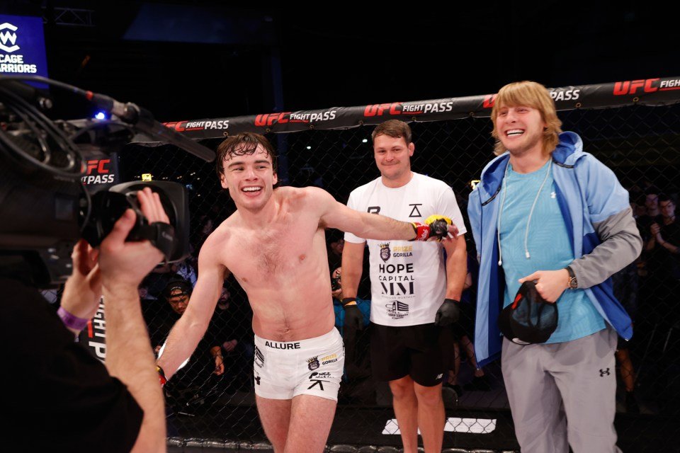 Luke Riley and Paddy Pimblett at Cage Warriors 185