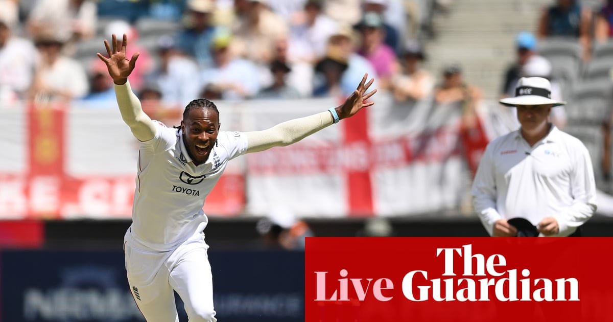 Australia v England: Ashes first Test, day one – live | Ashes 2025-26