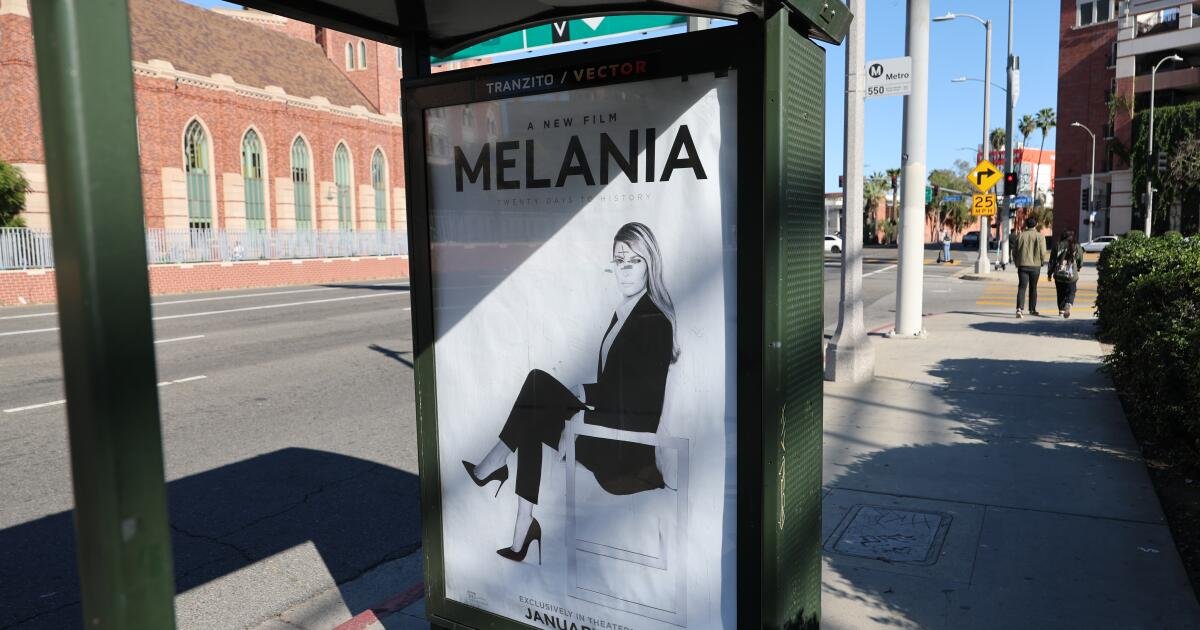 L.A. Metro relocates buses with 'Melania' ads after vandalism