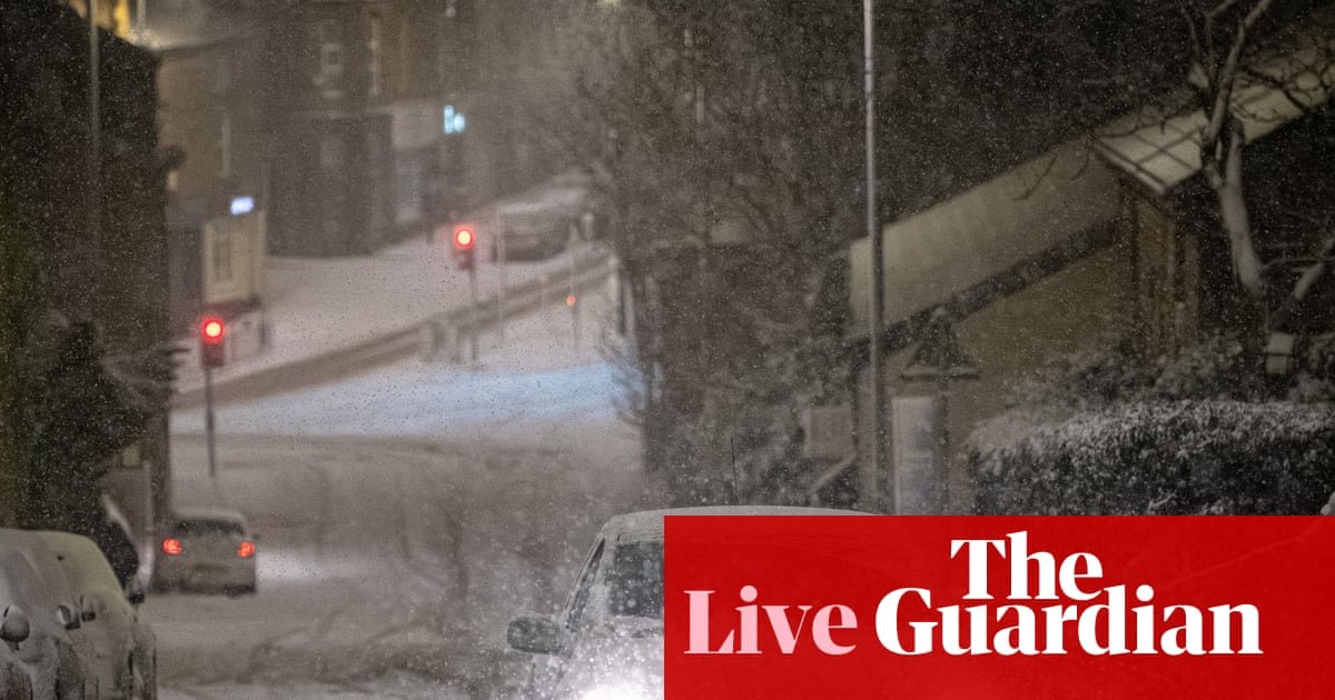 Storm Goretti live: rail services suspended, flights cancelled and schools closed across UK as 380,000 homes in France lose power | UK news